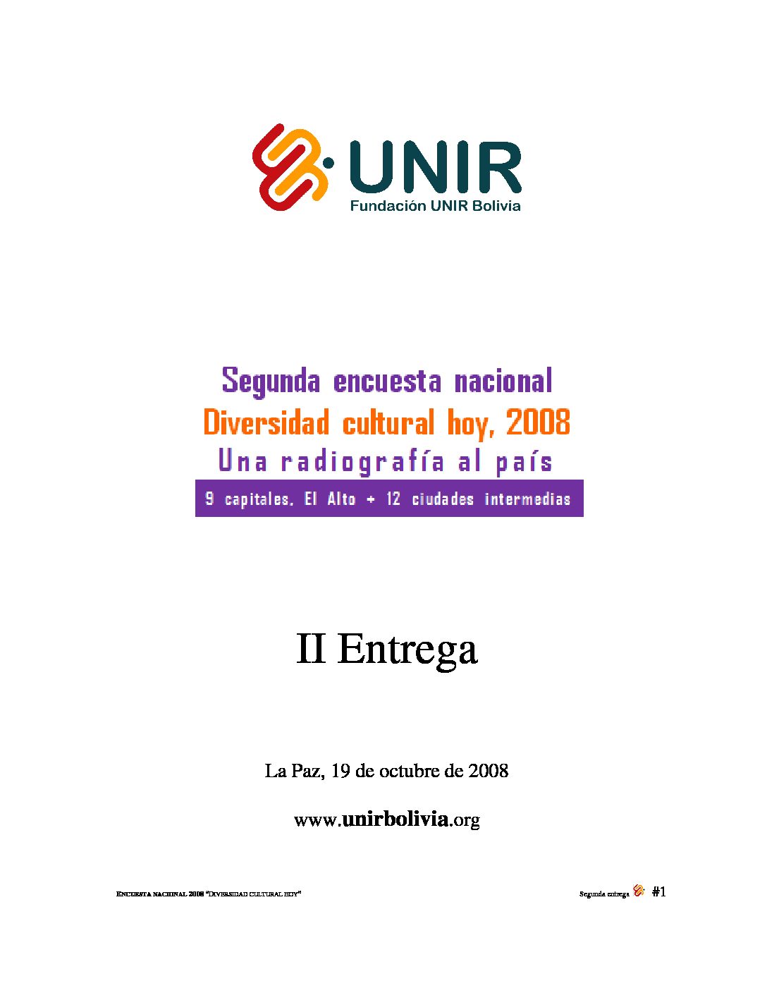 Encuesta nacional sobre diversidad (2da) 2008